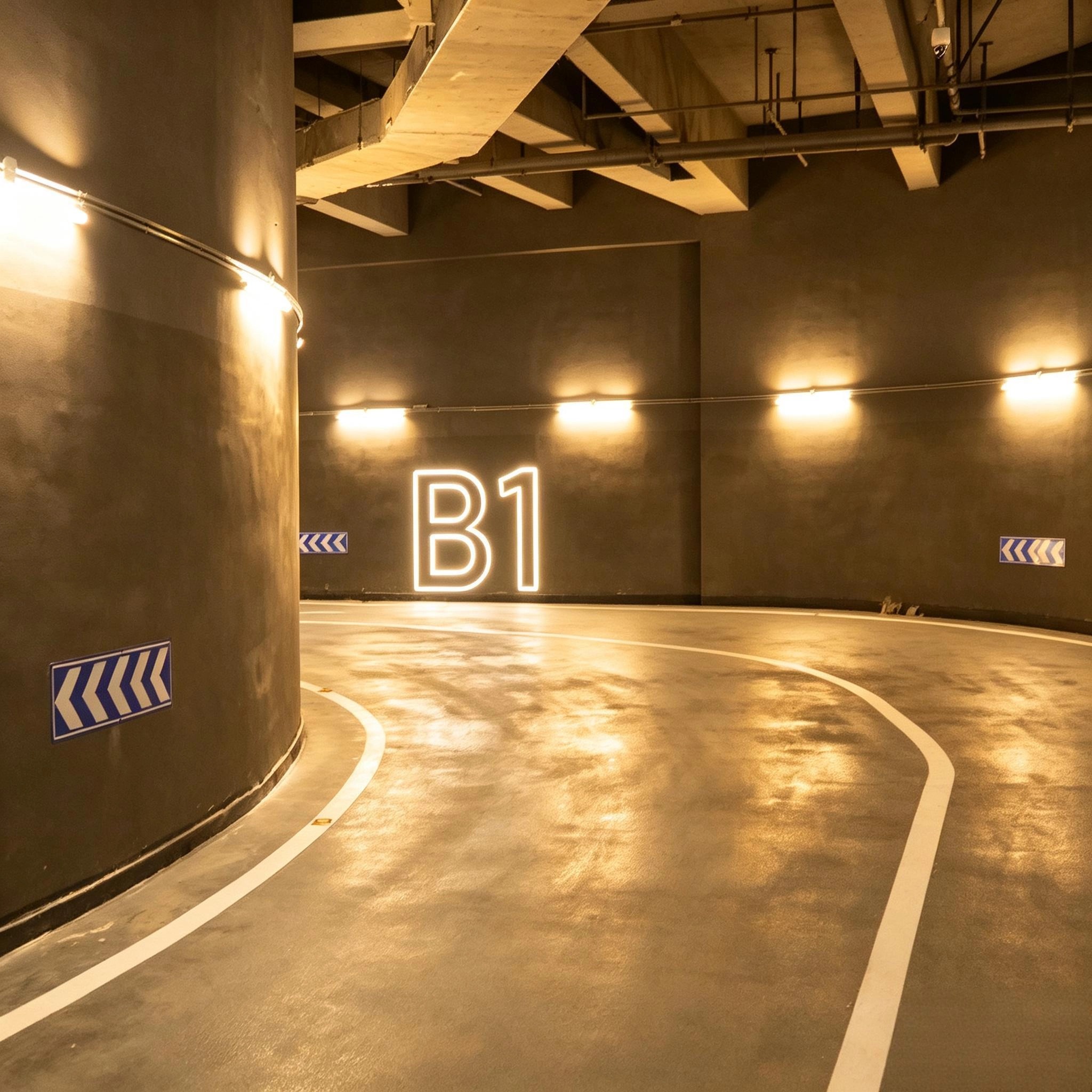 Shopping mall parking guidance and traffic signage system
